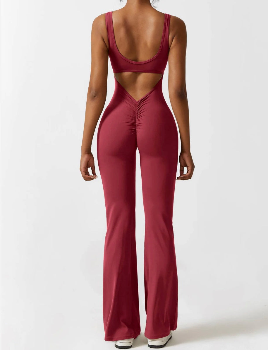 Viral V-Back Scrunch Jumpsuit